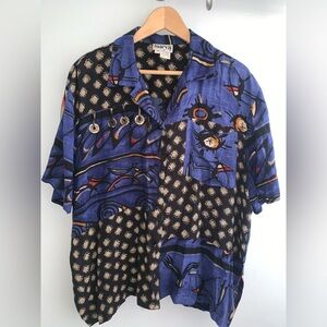 Vtg Surya Tribal Rayon Top size M